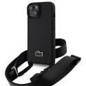Lacoste LCHCP15SSPVCK iPhone 15 / 14 / 13 6.1" czarny/black hardcase Iconic Petit Pique Crossbody