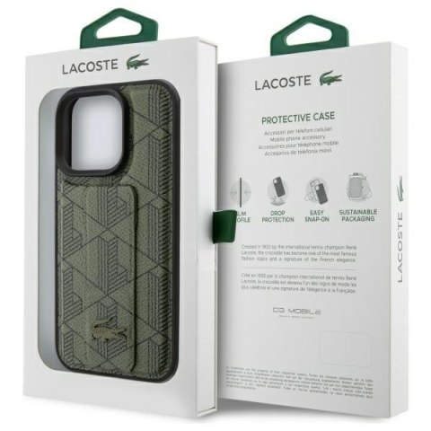 Lacoste LCHCP16XGSPBSB iPhone 16 Pro Max 6,9" khaki hardcase Grip Stand Mono