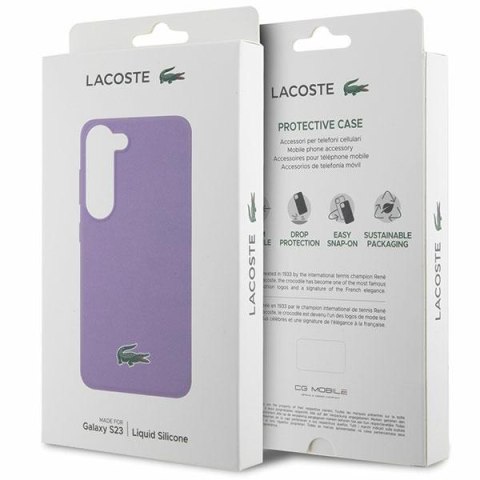 Lacoste LCHCS23SSLOU S23 S911fioletowy/parme hardcase Silicone