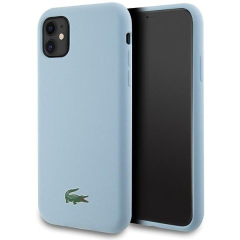 Lacoste LCHMN61SLOLB iPhone 11 / Xr 6.1" jasnoniebieski/light blue hardcase Silicone Croc Logo MagSafe