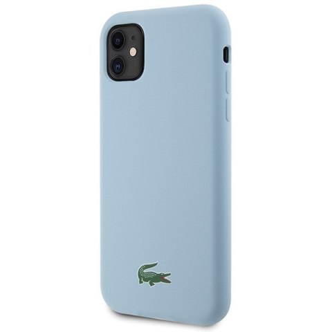 Lacoste LCHMN61SLOLB iPhone 11 / Xr 6.1" jasnoniebieski/light blue hardcase Silicone Croc Logo MagSafe