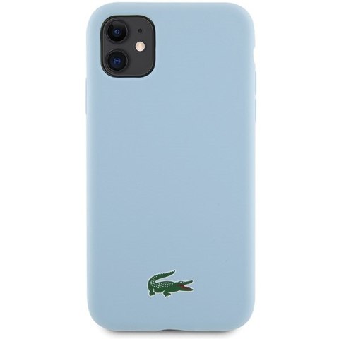 Lacoste LCHMN61SLOLB iPhone 11 / Xr 6.1" jasnoniebieski/light blue hardcase Silicone Croc Logo MagSafe
