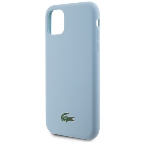 Lacoste LCHMN61SLOLB iPhone 11 / Xr 6.1" jasnoniebieski/light blue hardcase Silicone Croc Logo MagSafe