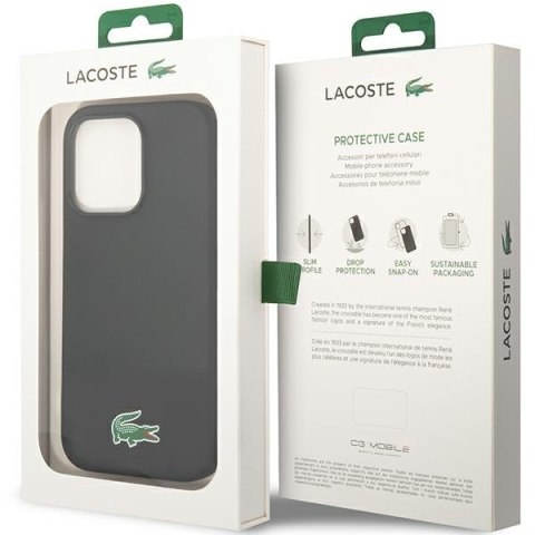 Lacoste LCHMP14XSLOK iPhone 14 Pro Max6.7" czarny/black hardcase Silicone MagSafe