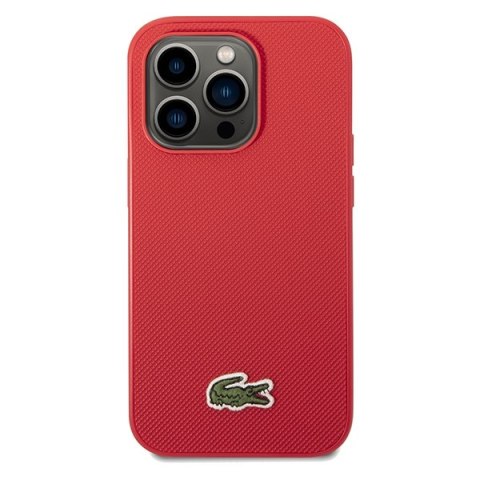Lacoste LCHMP14LPVCR iPhone 14 Pro 6.1" czerwony/red hardcase Iconic Petit Pique MagSafe