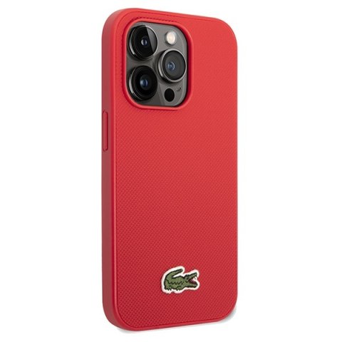 Lacoste LCHMP14LPVCR iPhone 14 Pro 6.1" czerwony/red hardcase Iconic Petit Pique MagSafe