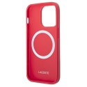 Lacoste LCHMP14LPVCR iPhone 14 Pro 6.1" czerwony/red hardcase Iconic Petit Pique MagSafe