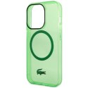 Lacoste LCHMP14LULON iPhone 14 Pro 6.1"zielony/green hardcase Transparent MagSafe