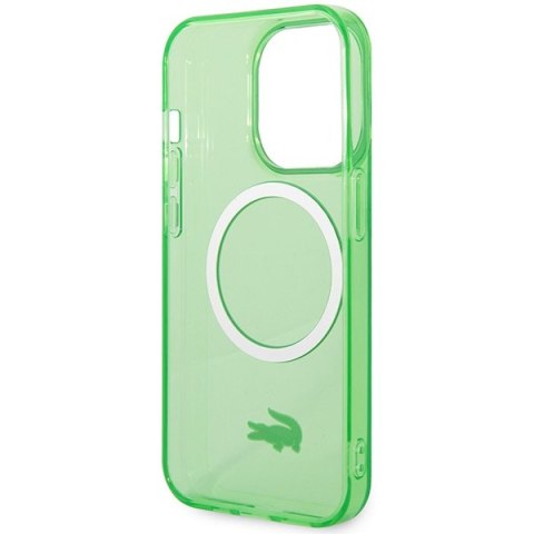 Lacoste LCHMP14LULON iPhone 14 Pro 6.1"zielony/green hardcase Transparent MagSafe