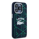 Lacoste LCHMP15XSBIV iPhone 15 Pro Max 6.7" granatowy/blue hardcase Silicone Monogram Vintage Logo MagSafe