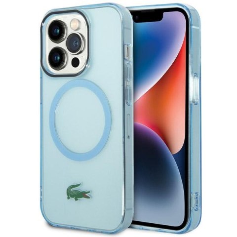 Lacoste LCHMP15XULOLB iPhone 15 Pro Max 6.7" niebieski/blue hardcase Transparent MagSafe