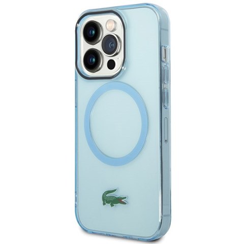 Lacoste LCHMP15XULOLB iPhone 15 Pro Max 6.7" niebieski/blue hardcase Transparent MagSafe