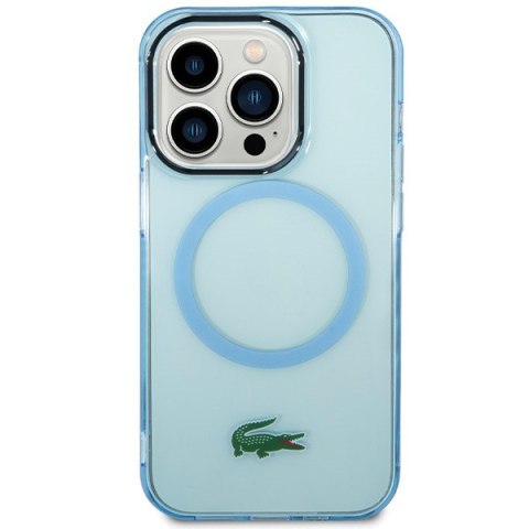 Lacoste LCHMP15XULOLB iPhone 15 Pro Max 6.7" niebieski/blue hardcase Transparent MagSafe
