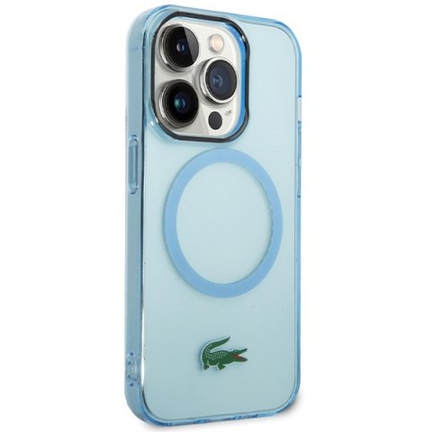 Lacoste LCHMP15XULOLB iPhone 15 Pro Max 6.7" niebieski/blue hardcase Transparent MagSafe