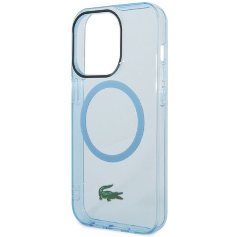 Lacoste LCHMP15XULOLB iPhone 15 Pro Max 6.7" niebieski/blue hardcase Transparent MagSafe
