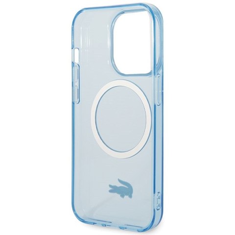 Lacoste LCHMP15XULOLB iPhone 15 Pro Max 6.7" niebieski/blue hardcase Transparent MagSafe