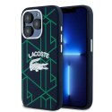 Lacoste LCHMP15LSBIV iPhone 15 Pro 6.1" granatowy/blue hardcase Silicone Monogram Vintage Logo MagSafe