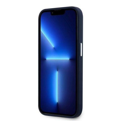 Lacoste LCHMP15LSBIV iPhone 15 Pro 6.1" granatowy/blue hardcase Silicone Monogram Vintage Logo MagSafe