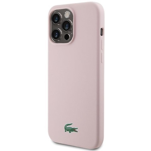 Lacoste LCHMP15LSLOI iPhone 15 Pro 6.1" różowy/pink hardcase Silicone MagSafe