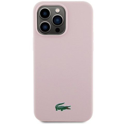 Lacoste LCHMP15LSLOI iPhone 15 Pro 6.1" różowy/pink hardcase Silicone MagSafe