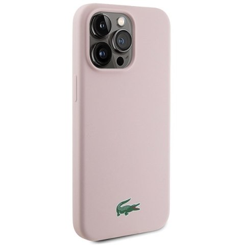 Lacoste LCHMP15LSLOI iPhone 15 Pro 6.1" różowy/pink hardcase Silicone MagSafe