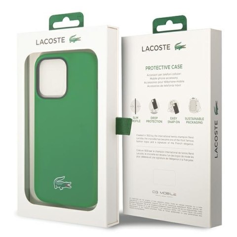 Lacoste LCHMP15LSLON iPhone 15 Pro 6.1" zielony/green hardcase Silicone MagSafe