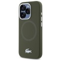 Lacoste LCHMP15LSMAB iPhone 15 Pro 6.1" zielony/khaki hardcase Silicone Croco Logo MagSafe