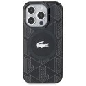 Lacoste LCHMP15LUBSK iPhone 15 Pro 6.1" czarny/black hardcase IML Blend Monogram MagSafe