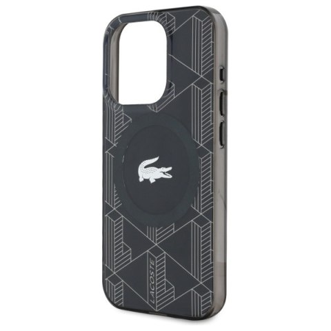 Lacoste LCHMP15LUBSK iPhone 15 Pro 6.1" czarny/black hardcase IML Blend Monogram MagSafe