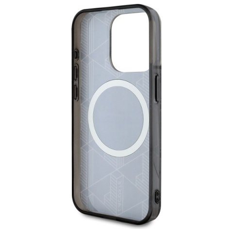 Lacoste LCHMP15LUBSK iPhone 15 Pro 6.1" czarny/black hardcase IML Blend Monogram MagSafe