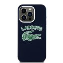 Lacoste LCHMP15LUCRV iPhone 15 Pro 6.1" granatowy/marine hardcase Silicone Cracked Logo MagSafe