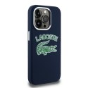 Lacoste LCHMP15LUCRV iPhone 15 Pro 6.1" granatowy/marine hardcase Silicone Cracked Logo MagSafe