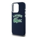 Lacoste LCHMP15LUCRV iPhone 15 Pro 6.1" granatowy/marine hardcase Silicone Cracked Logo MagSafe