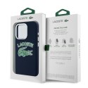 Lacoste LCHMP15LUCRV iPhone 15 Pro 6.1" granatowy/marine hardcase Silicone Cracked Logo MagSafe