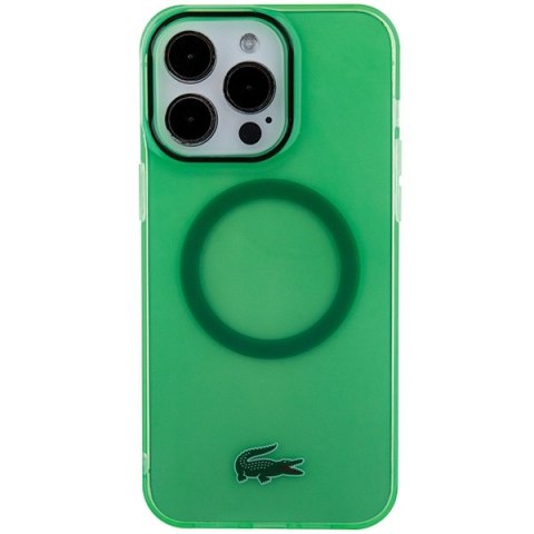 Lacoste LCHMP15LULON iPhone 15 Pro 6.1" zielony/green hardcase Transparent MagSafe