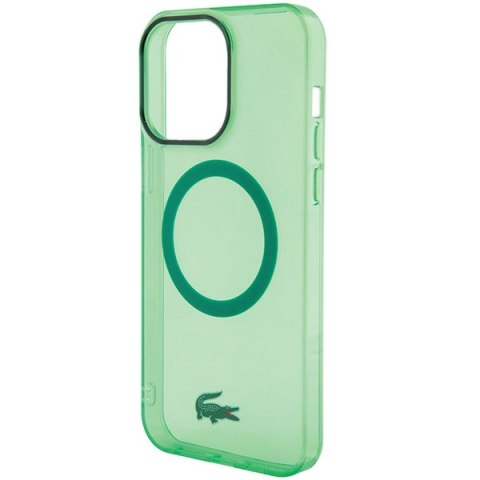 Lacoste LCHMP15LULON iPhone 15 Pro 6.1" zielony/green hardcase Transparent MagSafe