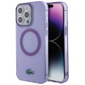 Lacoste LCHMP15LULOU iPhone 15 Pro 6.1" purpurowy/purple hardcase Transparent MagSafe
