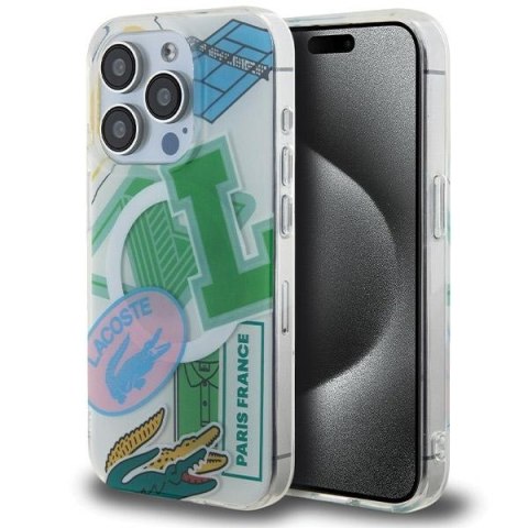 Lacoste LCHMP15LUPAN iPhone 15 Pro 6.1" zielony/green hardcase Double Layer Patch MagSafe