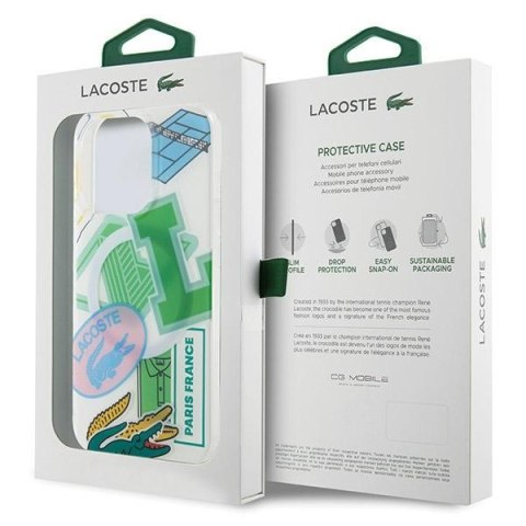 Lacoste LCHMP15LUPAN iPhone 15 Pro 6.1" zielony/green hardcase Double Layer Patch MagSafe