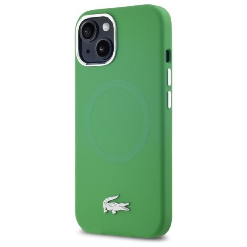 Lacoste LCHMP15SSMAN iPhone 15 6.1" zielony/estragon hardcase Silicone Croco Logo MagSafe