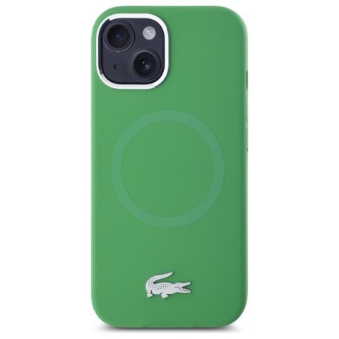 Lacoste LCHMP15SSMAN iPhone 15 6.1" zielony/estragon hardcase Silicone Croco Logo MagSafe