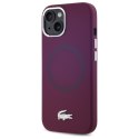 Lacoste LCHMP15SSMAR iPhone 15 6.1" bordeaux hardcase Silicone Croco Logo MagSafe