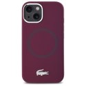 Lacoste LCHMP15SSMAR iPhone 15 6.1" bordeaux hardcase Silicone Croco Logo MagSafe