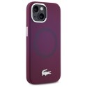Lacoste LCHMP15SSMAR iPhone 15 6.1" bordeaux hardcase Silicone Croco Logo MagSafe