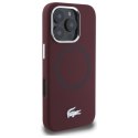 Lacoste LCHMP16XSMAR iPhone 16 Pro Max 6.9" bordeaux hardcase Silicone Croco Logo MagSafe