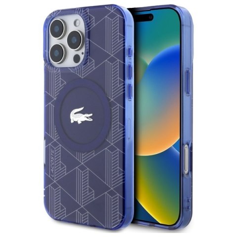 Lacoste LCHMP16XUBSV iPhone 16 Pro Max 6.9" granatowy/navy hardcase IML Blend Monogram MagSafe