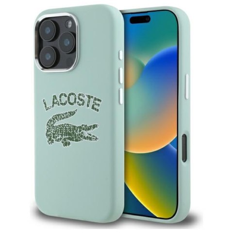 Lacoste LCHMP16XUCRA iPhone 16 Pro Max 6.9" amande hardcase Silicone Cracked Logo MagSafe