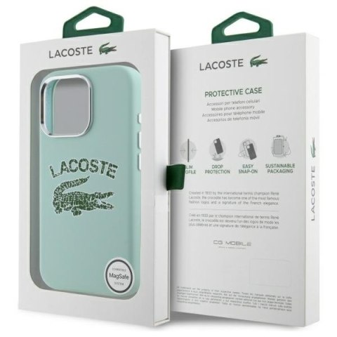 Lacoste LCHMP16XUCRA iPhone 16 Pro Max 6.9" amande hardcase Silicone Cracked Logo MagSafe
