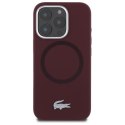 Lacoste LCHMP16LSMAR iPhone 16 Pro 6.3" bordeaux hardcase Silicone Croco Logo MagSafe