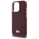 Lacoste LCHMP16LSMAR iPhone 16 Pro 6.3" bordeaux hardcase Silicone Croco Logo MagSafe